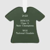 2022 Noblesville Winter Guard Ornament (achterkant)