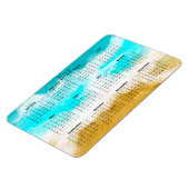 2022 Ocean Beach Kalender Mini Magneet (Linkerzijde)