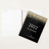 2022 Or Glitter Paillette Luxe Monogramme (Devant avec enveloppe)