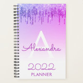 2022 Paillette de Monogramme Violet (Devant)