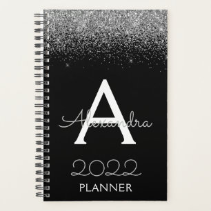 2022 Parties scintillant Noire Argent Monogramme M