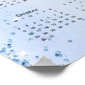 2022! Poster de Calender Parties scintillant moder (Coin)