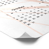 2022! Poster du calendrier aquarelle moderne. (Coin)