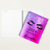 2022 Purple Glitter Sparkle Eyelashes Glam (Devant avec enveloppe)
