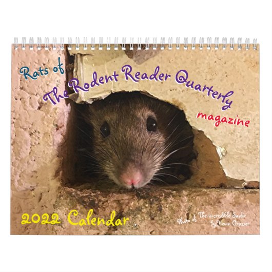 2022 Ratten van de kalender van de Rodent Reader (Hoes)