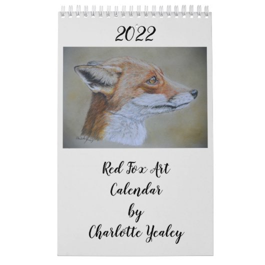 2022 Red Fox Art Calendar van Charotte Yealey Kalender (Hoes)