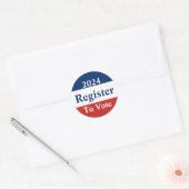 2022 Register to Vote Ronde Sticker (Envelop)