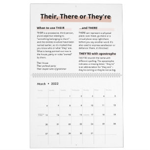 2022 Roos Gold Boss Lady Rules Spelling Amnesia Kalender