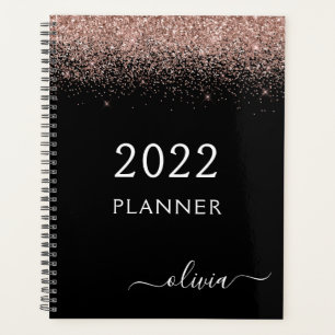 2022 Rose Gold Blush Parties scintillant noire Mon