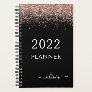 2022 Rose Gold Blush Parties scintillant noire Mon