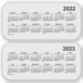 2022 Transparante kalender 2023 door Janz Sticker (Voorkant)