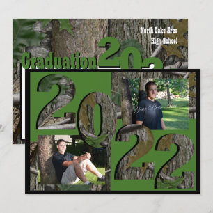 2022 Tree Camo Afstuderen Twin Foto Hunter Green Kaart