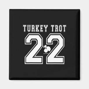 2022 Turkije Trot Funny Herfst Marathon Runner Bed Magneet