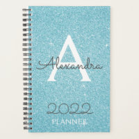 2022 Turquoise Bleu Aqua Paillettes Monogramme