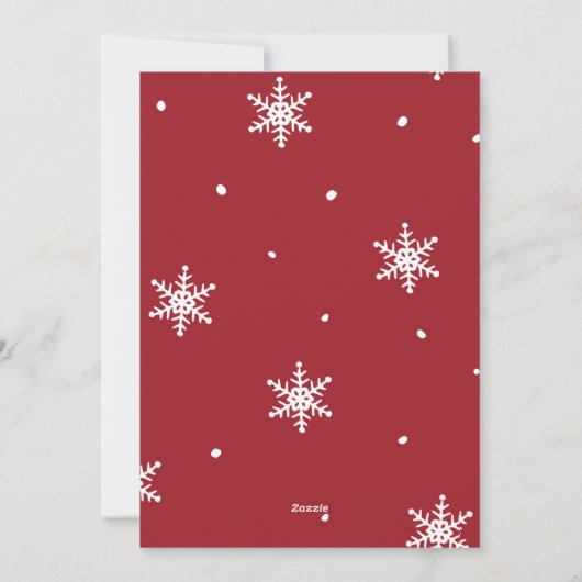 2022 Vroege kerstfoto-Kaart Feestdagenkaart (Achterkant)