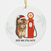 2022 was nog steeds nat | Vreemde kerstversiering Keramisch Ornament (Voorkant)