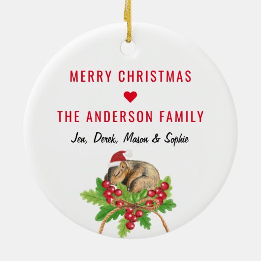 2022 was nog steeds nat | Vreemde kerstversiering Keramisch Ornament (Achterkant)