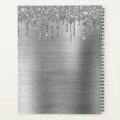 2022 Zilveren Glitter Glanzende Wimpers Glam Planner (Achterkant)
