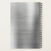 2022 Zilveren Metallic Monogram Modern Planner (Achterkant)