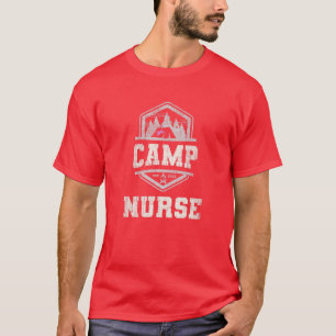 2022 Zomer CAMP NURSE Medical Staff Campground Cr T-shirt