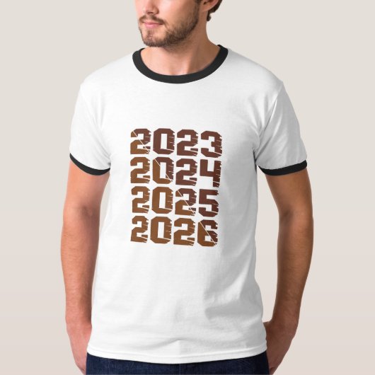 2023 2024 2025 2026 | Evolving Year Design  T-shirt (Voorkant)