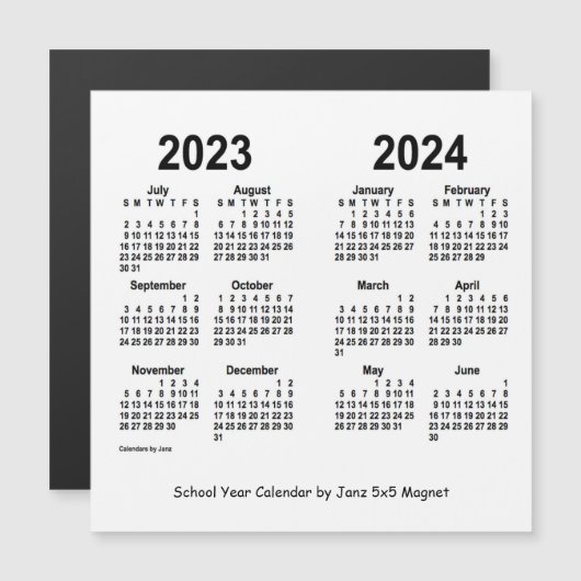 2023-2024 Agenda van het Witte Schooljaar van Janz (Voorkant / Achterkant)