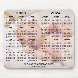 2023 - 2024 kalender - Aangepast, volledig foto mo Muismat