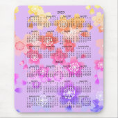 2023 - 2024 Mini Calendar SUNDAY Start SAKURA Muismat (Voorkant)