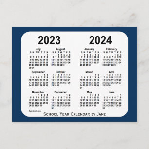 2023-2024 Politiebox Blauwe schoolagenda van Janz Briefkaart