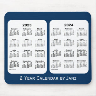 2023-2024 Politiedoos Blauw 2 jaar Agenda van Janz Muismat