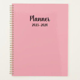 2023-2024 roze Maandelijkse/Weekplanner Planner