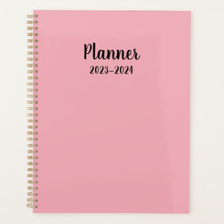 2023-2024 roze Maandelijkse/Weekplanner Planner