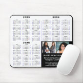 2023 - 2025 - Moderne minimalistische agenda voor Muismat (Met muis)