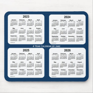 2023-2026 Politiedoos Blauw 4-jaarkalender door Ja Muismat