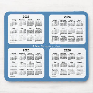 2023-2026 Steel Blue 4 Year Agenda van Janz Muismat