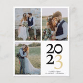 2023 3 Mariage photo Carte de remerciements (Devant)