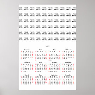 2023 Aangepast Creëer Uw eigen kalender-Poster Poster
