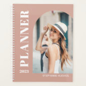 2023 Aangepaste foto Blush Pink Planner (Voorkant)