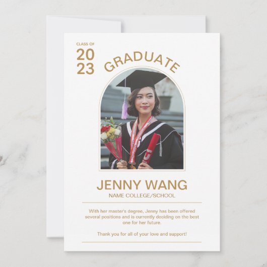 2023 Aankondiging van het Afstuderen van Arch Phot (Voorkant)