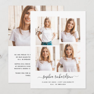 2023 Afgestudeerde Modern Multi Foto Collage Lay