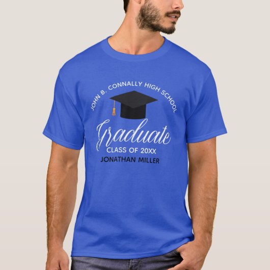 2023 Afstuderen - Aangepaste kleuren hoger Afstude T-shirt (Voorkant)