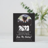 2023 Afstuderen Kalk Board Foto Briefkaart (Staand voorkant)