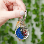 2023 Afstuderen Keepomwille Photo Blue and Black Sleutelhanger (Hand)