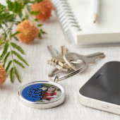 2023 Afstuderen Keepomwille Photo Blue and Black Sleutelhanger (Zijkant)