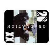 2023 Afstuderen Typografie Bold Photo Magnet Magneet (Horizontaal)