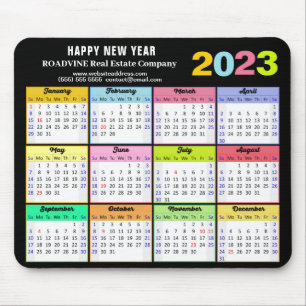 2023 Agenda Modern Colorful Custom Business Muismat