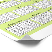 2023 Agenda Stof Lettertype Konijnen Dansen Poster (Hoek)