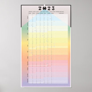 2023 Agendaar - Maanplanner Poster