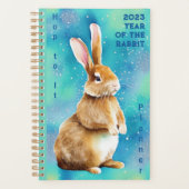 2023 Année du lapin, Apple Green & Azure Blue (Devant)