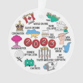 2023 Année en révision Acrylique ornement de Noël (devant)